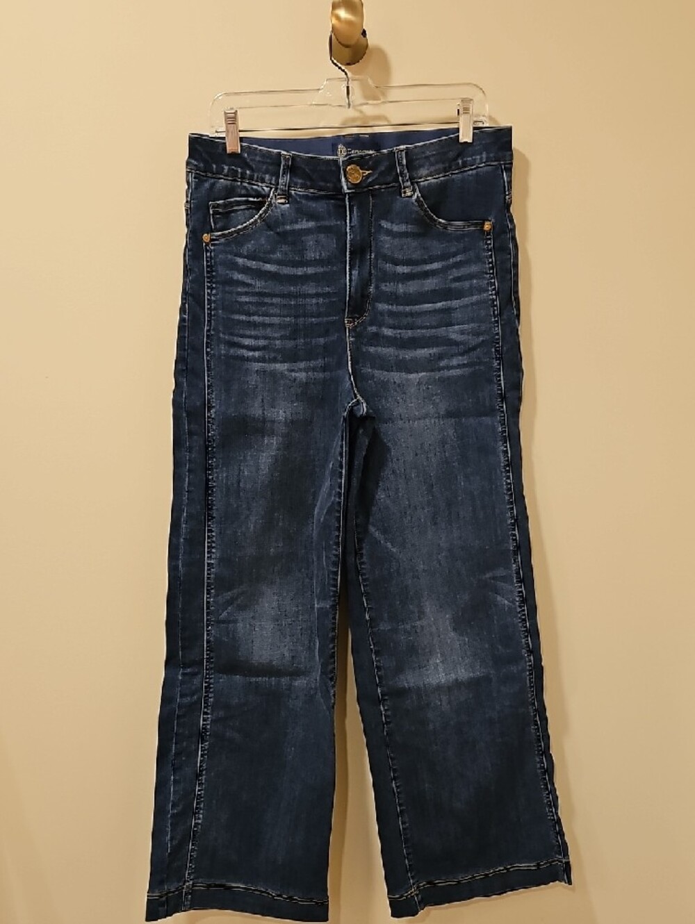 Democracy AbSolution Skyrise Repreve Side Seam Wide Leg Jeans; EUC; Size 12 - Picture 4 of 13